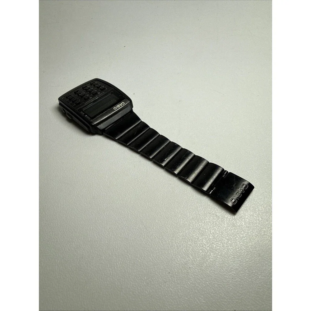 UNTESTED Casio CA-506 Digital Calculator Quartz Watch Black Bracelet